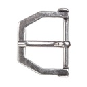 Migli silberfarbene Zwergenschließe – Mittelalterliche Gürtelschnalle für 4 cm Riemen im LARP & Reenactment-Stil