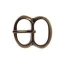Mittelalter-Doppelschließe 2 cm messingfarben – Schlichte 8er-Schnalle für Gürtel und Taschen
