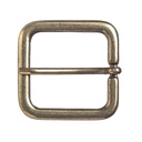 Gürtelschließe Jil messingfarben – 3 cm rechteckige Dornschließe im schlichten Mittelalterdesign