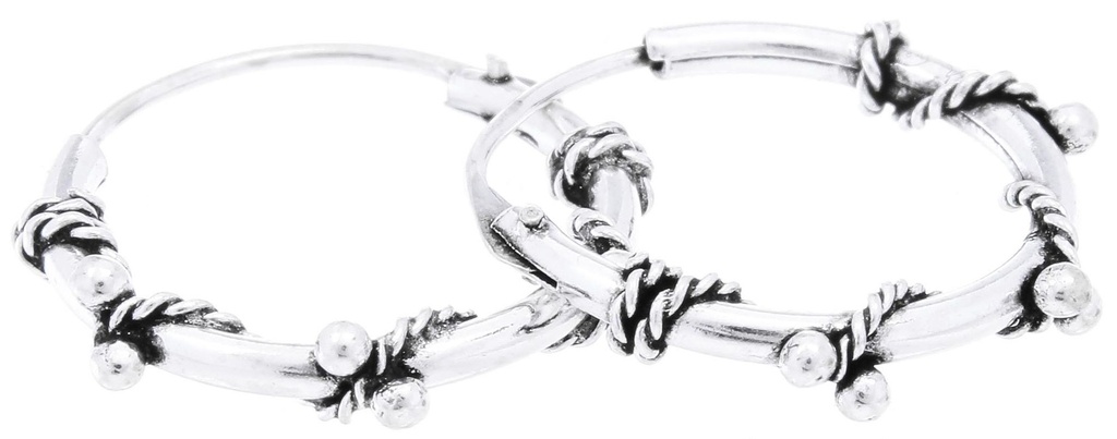 [CR64-2] Creole Sterling Silber Paar