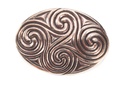 Fibel Brosche 'Newgrange - Keltische Fibel' aus Bronze - Mittelalter, Larp, Fantasy Schmuck
