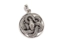 Schlangen-Anhänger GHERNi aus 925er Silber – Symbol für Schutz und Transformation (3,9 cm)