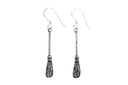 Ohrhänger „Broomy – Hexenbesen“ aus 925er Silber – Magischer Ohrschmuck 4,5 cm