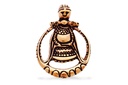 Anhänger FREYA aus Bronze – Wikinger Göttin Amulett 3,1 cm