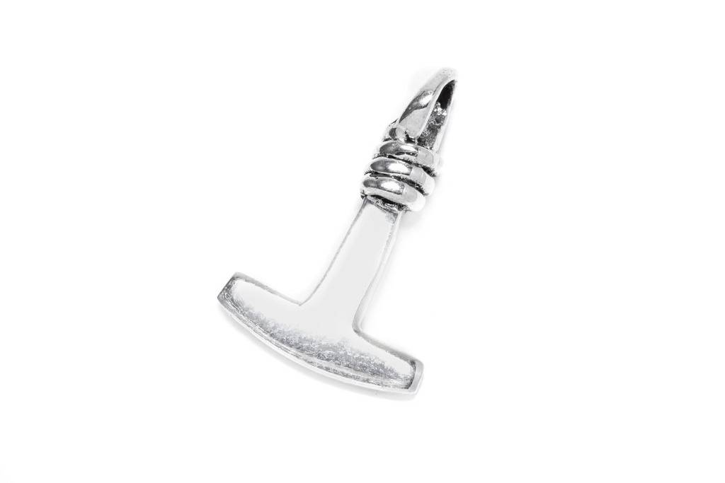 [at22] Thorshammer Mjölnir Anhänger 'Ansgar' aus Silber 925 - Mittelalter, Larp, Reenactment Schmuck
