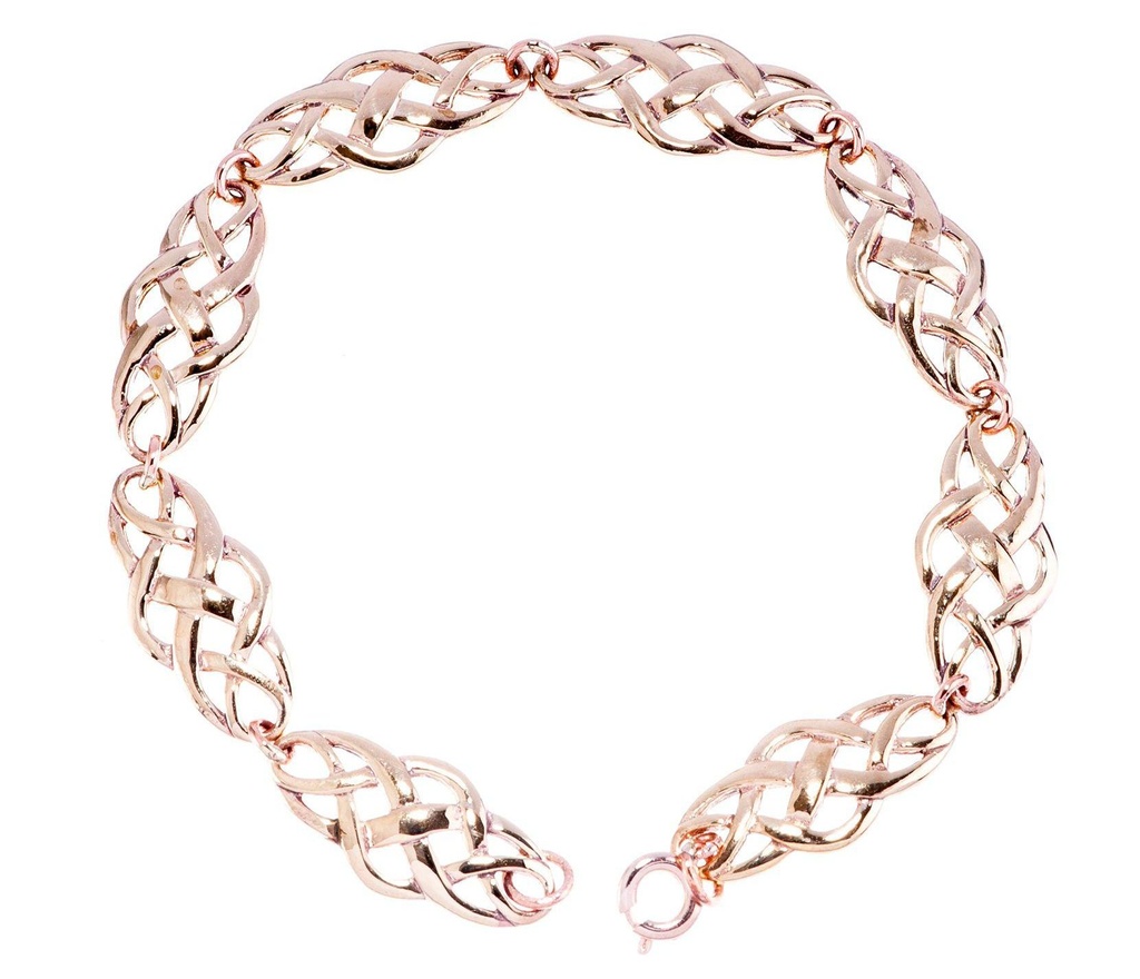 [arkb7] Armkette aus Bronze mit keltischer Ornamentik - Bronze- und Silberschmuck für Reenactment, LARP und Fantasie