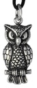 Amulett, Anhänger 'Noctua - Eule' aus Silber 925 - Mittelalter, Larp, Fantasy Schmuck