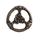 Niete / Teiler TRIS, altmessingfarbener Beschlag