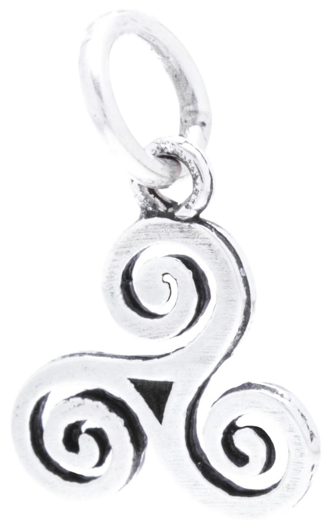 [ac80] Schmuck Anhänger Ariya 1,9 cm – Silber 925 – Keltisches Triskel-Amulett für Schutz & Energie