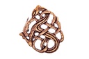 Wikinger-Fibel „Turin“ aus Bronze – Brosche 3,4 cm im Urnesstil mit Drachenmotiv