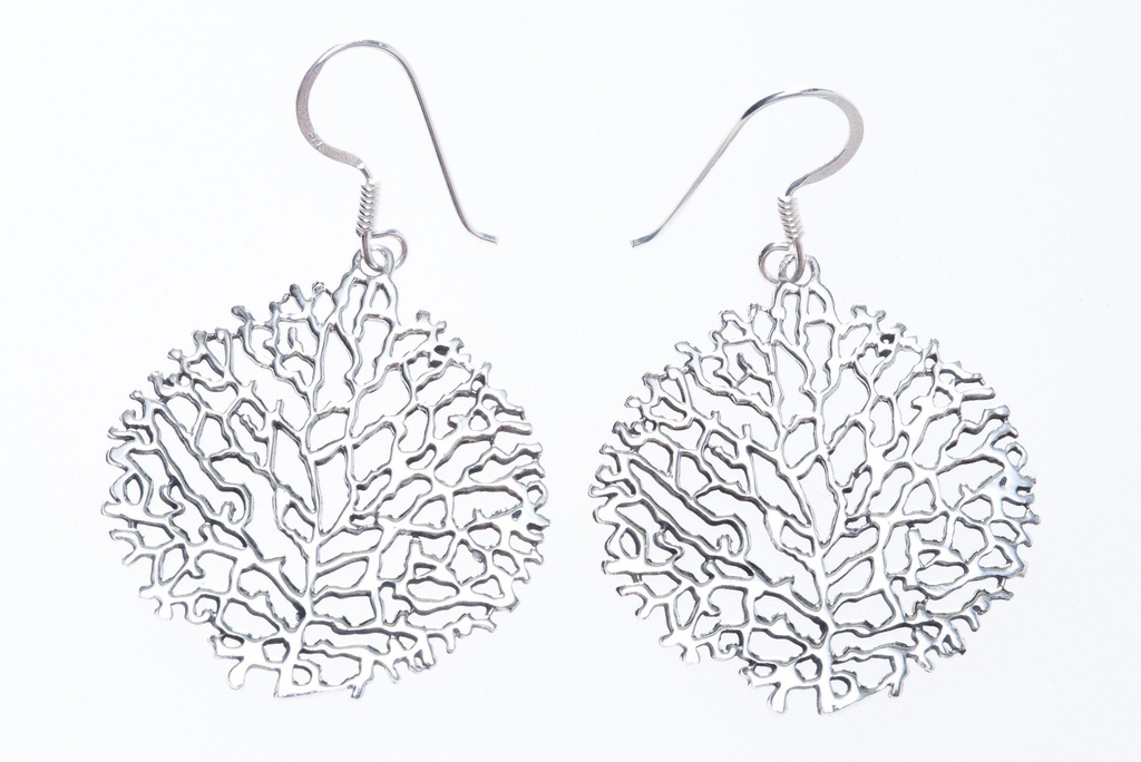 Ohrhänger „Sia – Feenbaumkrone“ aus 925er Silber – Elfen Ohrschmuck 4,5 cm