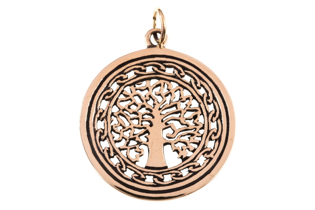 [acb509] Schmuck Anhänger Daimhin 3,6 cm – Bronze – Keltisches Amulett für Schutz & innere Stärke