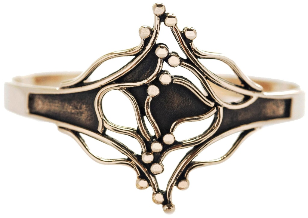 [armb34] Bronze Armreif 'Wilde Flammen 2' - Bronze- und Silberschmuck für Reenactment, LARP und Fantasie