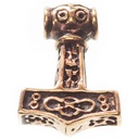 Kleiner Thorshammer Anhänger THORAN aus Bronze – Mjölnir Wikinger Amulett 1,8 cm