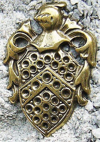 [N-174-2] Wappen, Beschlag messingfarben