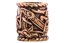 Haarperle Dreadtube Bartperle 'Vikings Drachen' Bronze Bartschmuck Haarschmuck