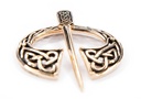 Fibel Brosche 'Asura - Keltische Knoten' aus Bronze - Mittelalter, Larp, Fantasy Schmuck