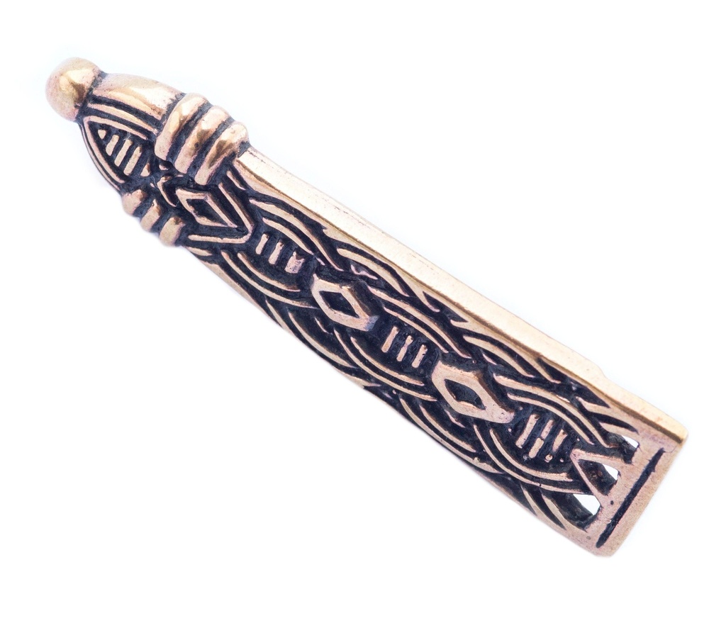 Gürtelspitze Randvé' aus Bronze - Mittelalter, Larp, Fantasy Schmuck
