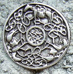 [N-207-1] Celtic Horses, silberfarbener Beschlag