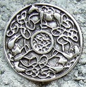 Celtic Horses, silberfarbener Beschlag
