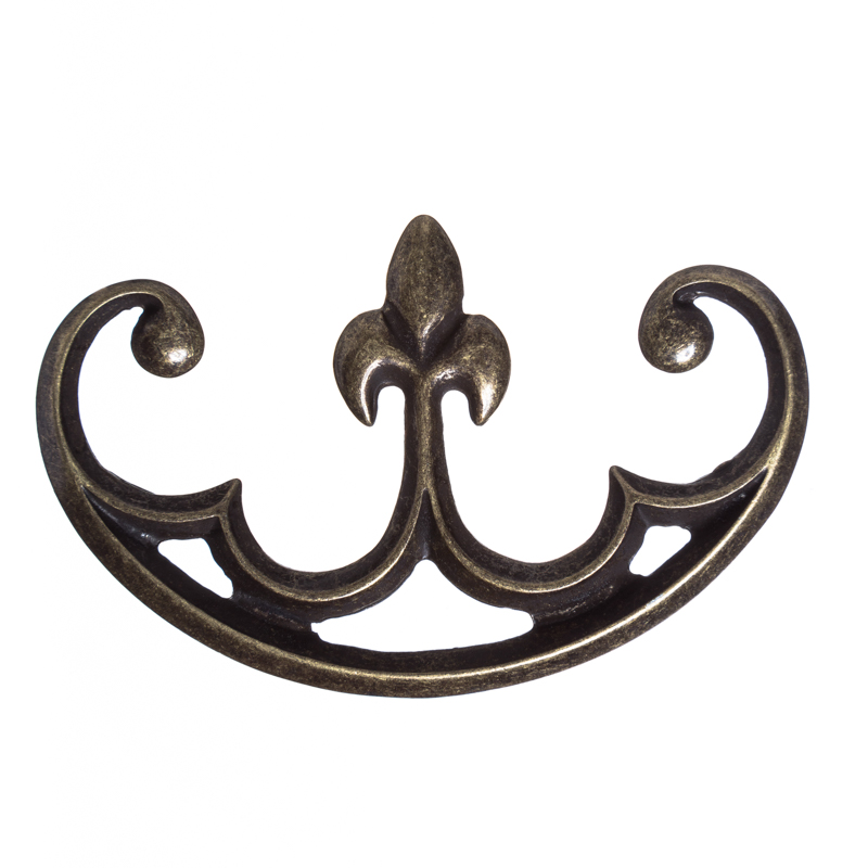 [T-627-21] altmessingfarbener Taschenbeschlag groß