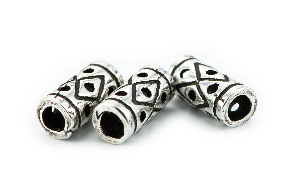 [ap54] Haarperle Bartperle Cyra Wikinger Motiv Silber