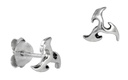 Ohrstecker LAZAR aus 925er Silber 7 mm – Keltische Triskele Ohrringe spirituell & symbolisch