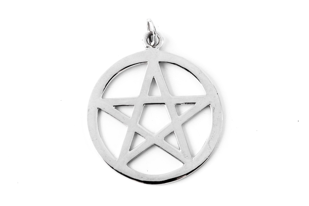 [Ac56-2] Keltisches Amulett, Anhänger 'Pentagramm Groß' aus Silber 925- Mittelalter, Larp, Reenactment Schmuck