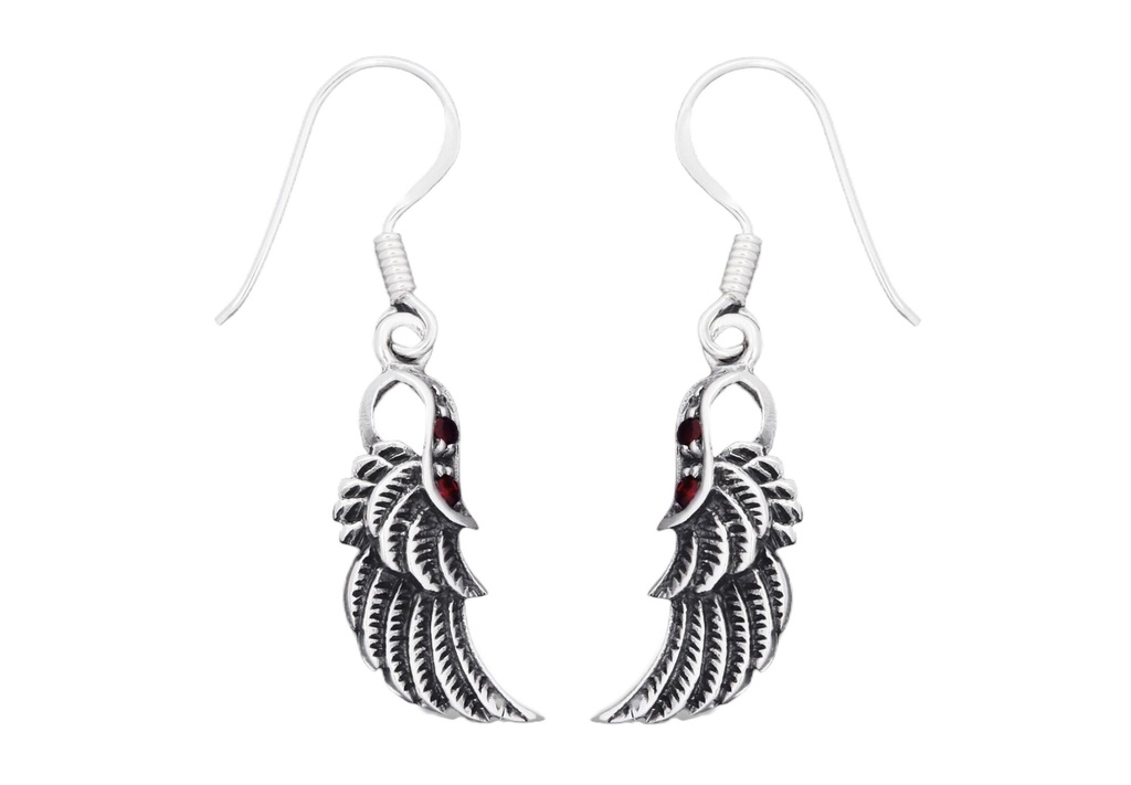 Schmuck Ohrhänger Alina Engelsflügel 3,2 cm – Silber 925 – Zarte Ohrringe mit himmlischer Symbolik
