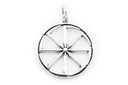 Wikinger Anhänger 'Kolovrat - Kleines Glücksrad' aus Silber 925 - Mittelalter, Larp, Reenactment Schmuck