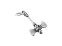 Schmuckstück  Schmuck Anhänger IVAR 2.5 cm Kleine Doppelaxt Vikings Silber 2.5 cm