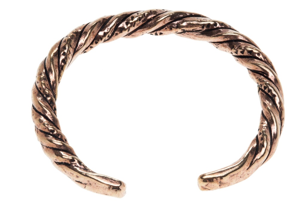 [armb27] Massiver Wikinger Armreif TRONDAHL aus Bronze – Männer Reif Ø 7,2 cm