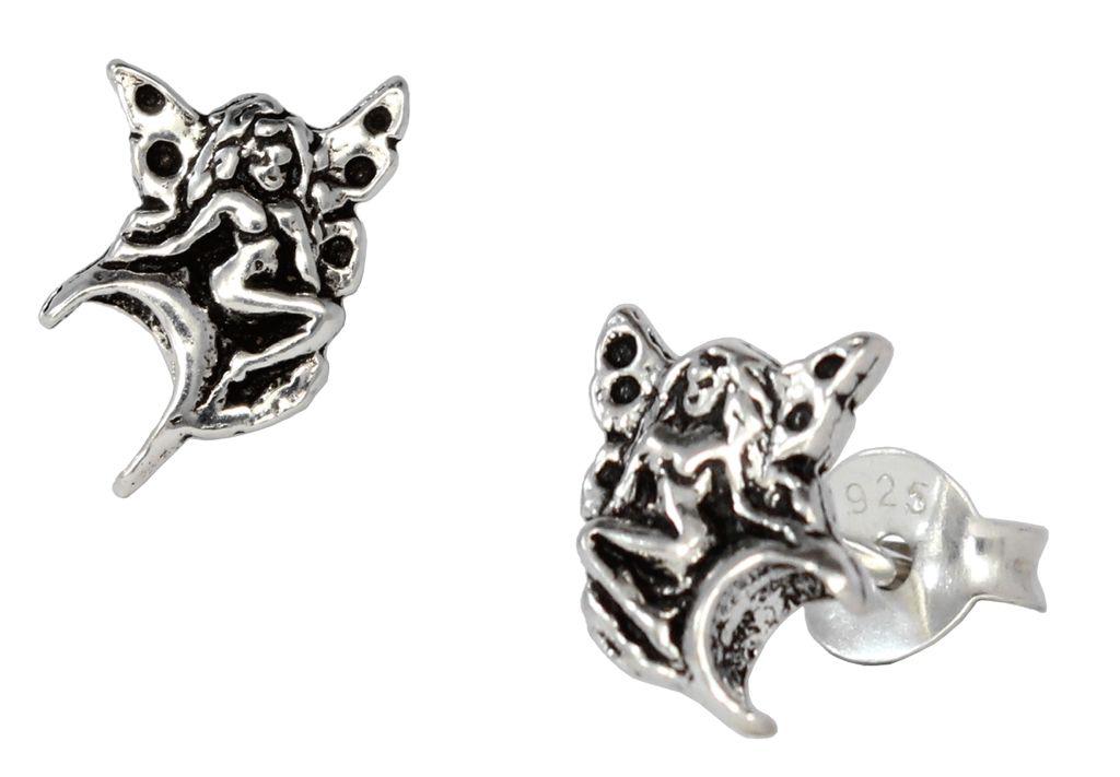 Ohrstecker NALANI aus 925er Silber 1 cm – Kleine Elfen Ohrschmuck Zauberwesen