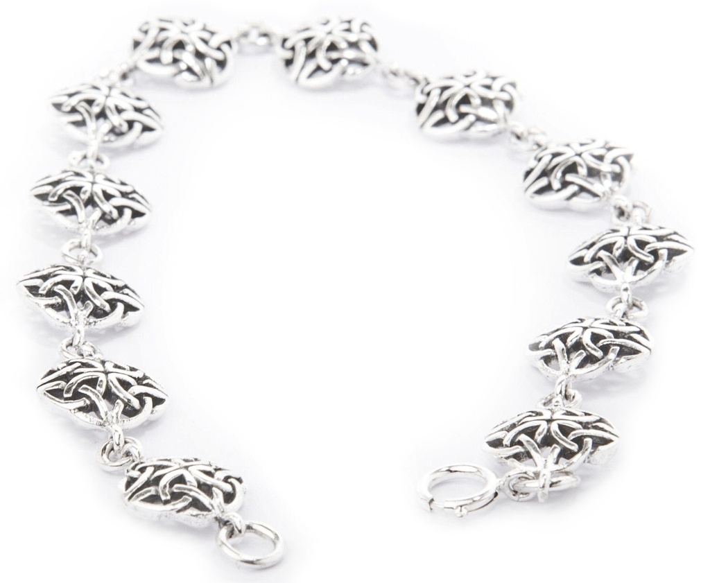 [ark13] Zierliche Armkette mit keltischen Knotenmotiven, Accessoire für Historische Gewandungen, Reenactment und Liverollenspiel