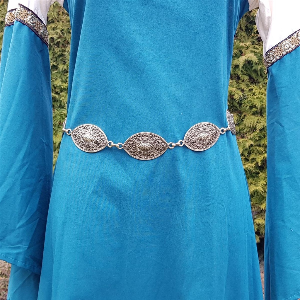 [C-5353-2] Kettengürtel Rina messingfarben Gliedergürtel Accessoire für Larp, Mittelalter und Alltag