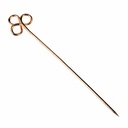 Gebendenadel Kleeblatt - Messing 6 cm