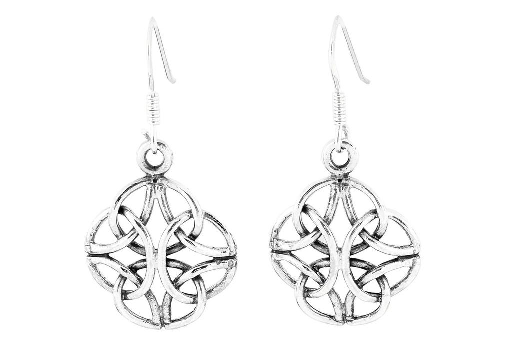 [oh102] Ohrhänger 'Smila Keltische Vier Elemente' Silber 925 -  Schmuck für Mittelalter, Reenactment und Larp