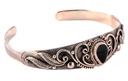 Mittelalter Armreif ELANIA aus Bronze – Frauen Schmuck mit Ornamenten Ø 6,2 cm 