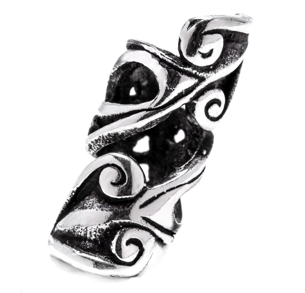 [ap86] Haarperle Bartperle 'RIGA' Silber Bartschmuck Schmuck