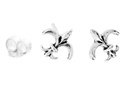 Ohrstecker Fleur de Lys aus Silber – Mittelalterliche Lilien Ohrringe 925er 7 mm