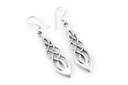 HARMONY Ohrringe aus Silber – Keltische Ohrhänger mit Knotenmuster 3,3 cm