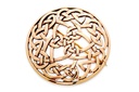 Fibel Brosche 'Keltische Rundfibel - Varisca' aus Bronze - Mittelalter, Larp, Fantasy Schmuck