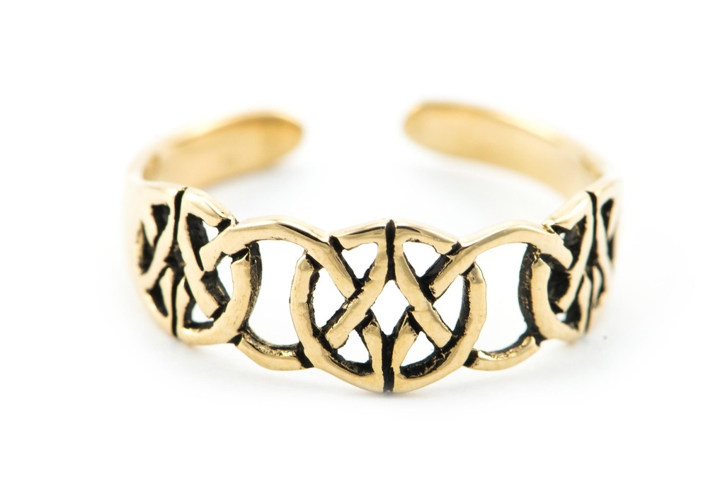 [zrb22] Zehenring Lucina Bronze - Schmuck Accessoire für Historische Gewandungen, Reenactment und Liverollenspiel