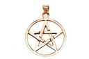 Amulett, Anhänger 'Drudenfuß - Pentagramm' aus Bronze - Mittelalter, Larp, Fantasy Schmuck
