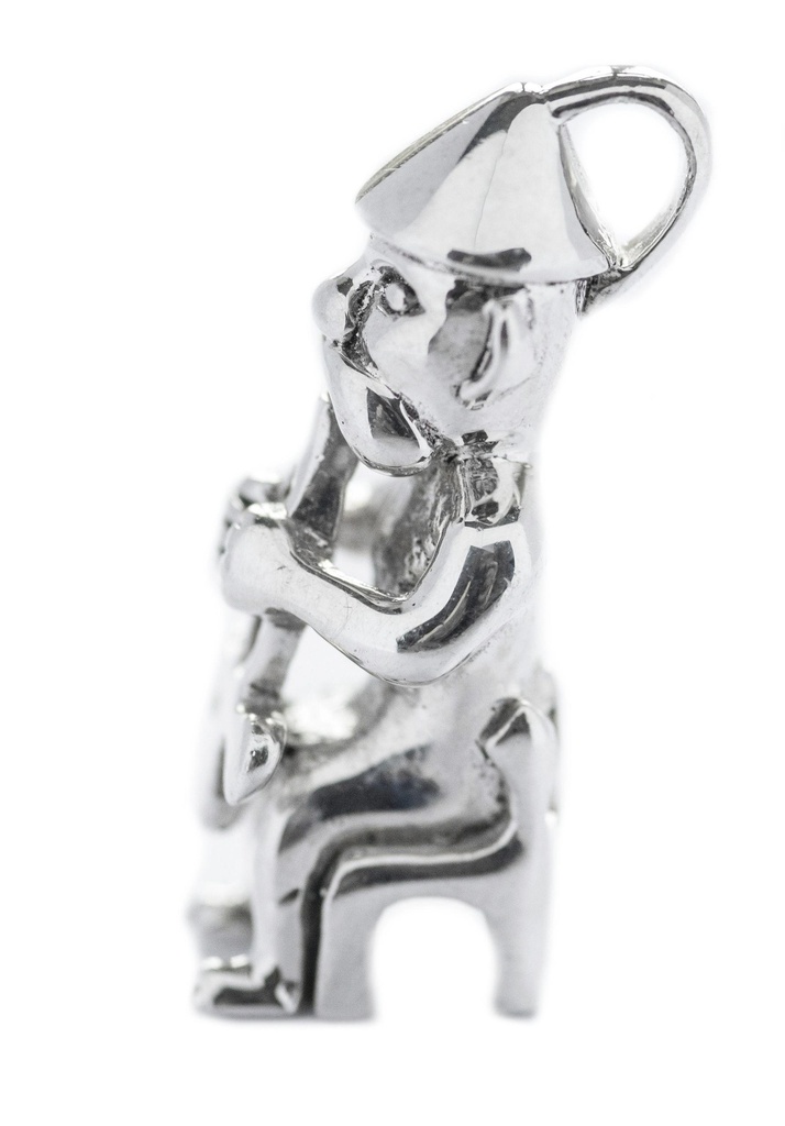 [av53] Anhänger THOR AUF SEINEM THRON aus Silber – Wikinger Amulett 2,9 cm