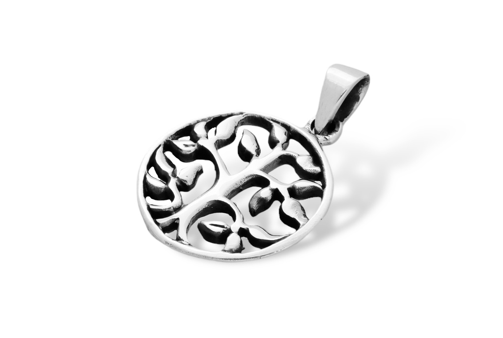 Baum-Amulett ROWAN aus 925er Silber – Mystisches Symbol für Schutz und Wachstum (3,1 cm)