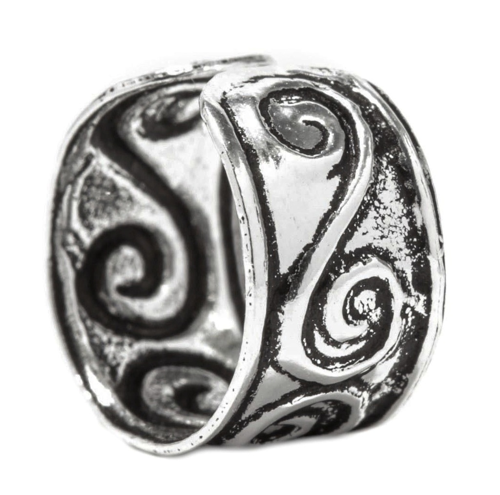 [ok15] Ohrklemme SOPHIE aus 925er Silber 5 mm – Spirale des Lebens Ohrschmuck ohne Stechen