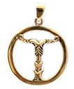 Wikinger Anhänger 'Irminsul im Kreis' aus Bronze - Mittelalter, Larp, Reenactment Schmuck