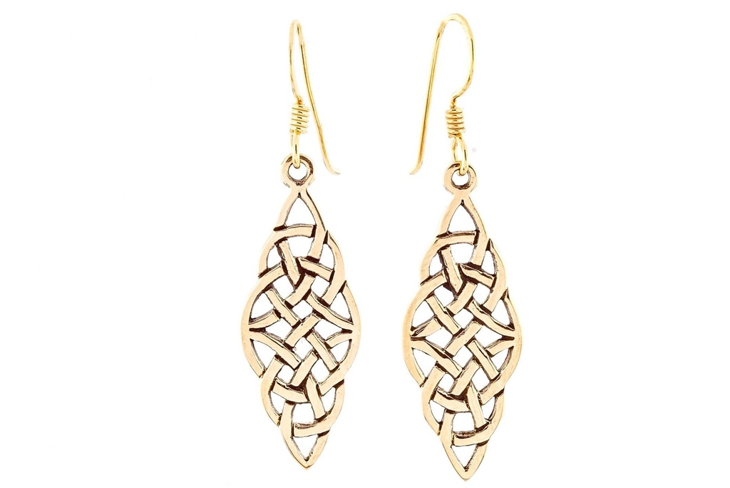 [ohb145] Ohrhänger 'Celtic Asgard' Bronze Schmuck für Mittelalter, Reenactment und Larp