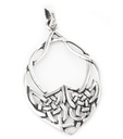Schmuck Anhänger Inala 3,6 cm – Silber 925 – Keltisches Herz-Amulett mit Knotenmuster